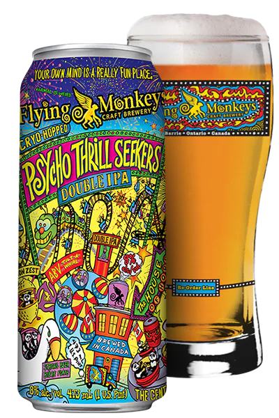 Psycho Thrill Seekers DOUBLE IPA | Flying Monkeys Craft Brewery